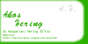 akos hering business card